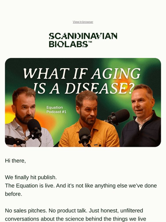 Listen now: Longevity & the fear of aging