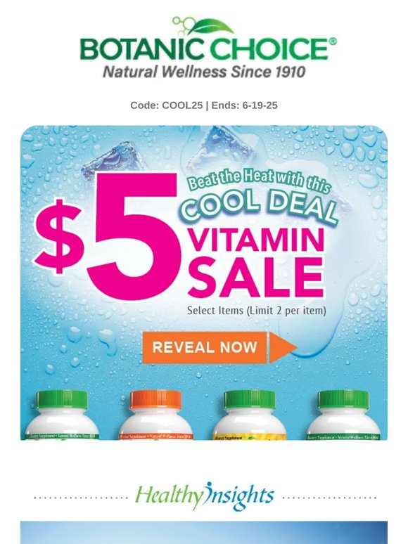 Wellness for just $5—only while supplies last!