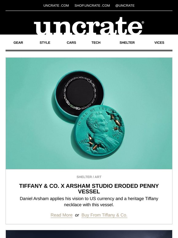 Tiffany & Co. x Arsham Studio Eroded Penny Vessel & more