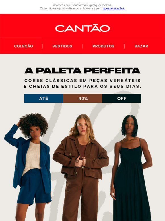 Até 40% OFF pra você ficar na paleta ;)