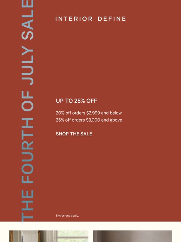 Impatient? Us Too. The 4th of July Sale Is Live.