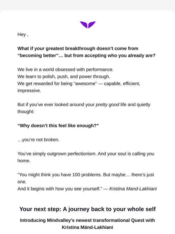 You’re awesome. So why doesn’t it feel like enough?
