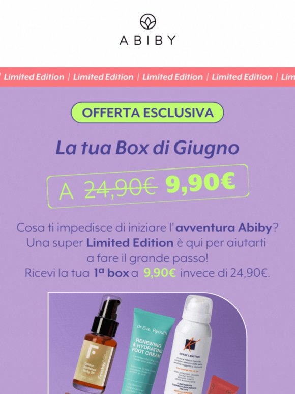 Solo 9,90€ per entrare nel mondo Abiby ✨