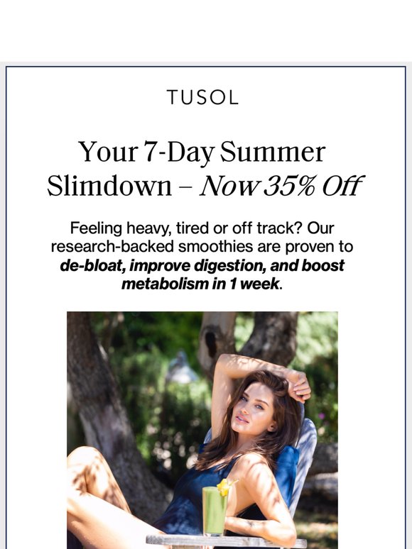 💫 Slim Down with 35% Off Chef-Made Smoothies