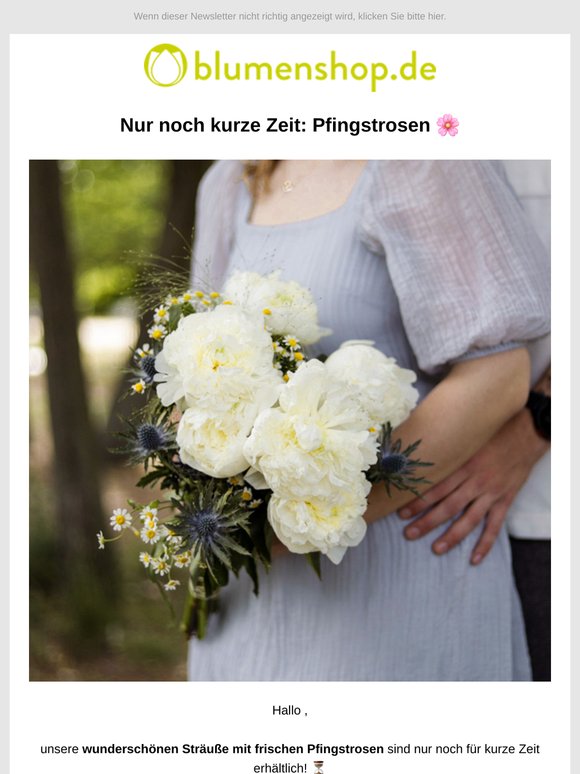Nur noch kurze Zeit: Pfingstrosen, ! 🌸