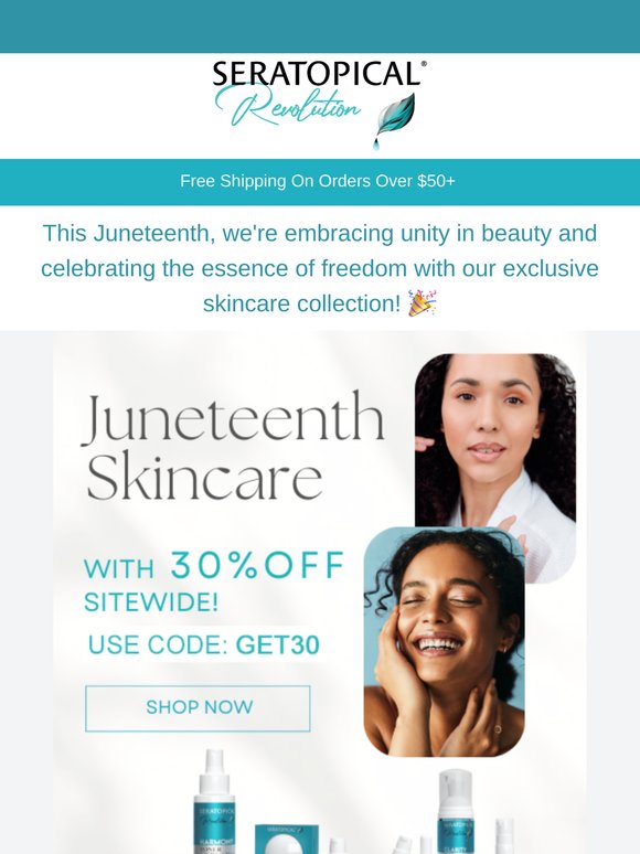 Unity in Beauty: Celebrate Junteenth with 30% Off Today! 🌿✨