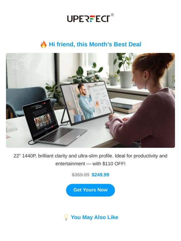 22" Monitor for $249.99 with VIP Perks on First Order