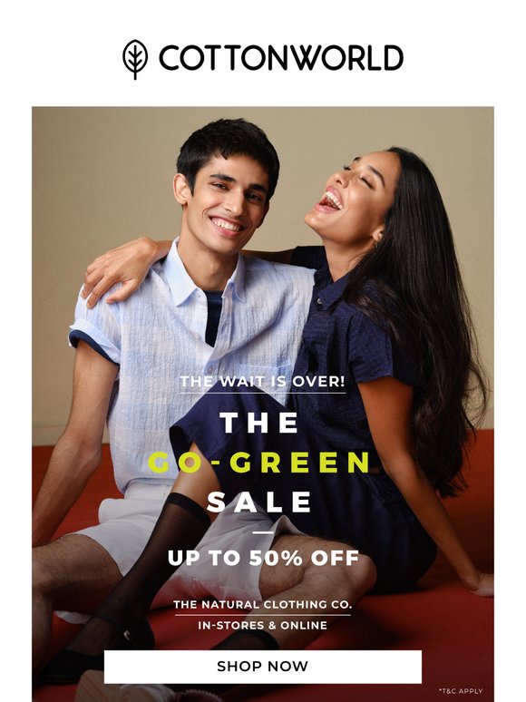 The Go-Green Sale is here! 💚