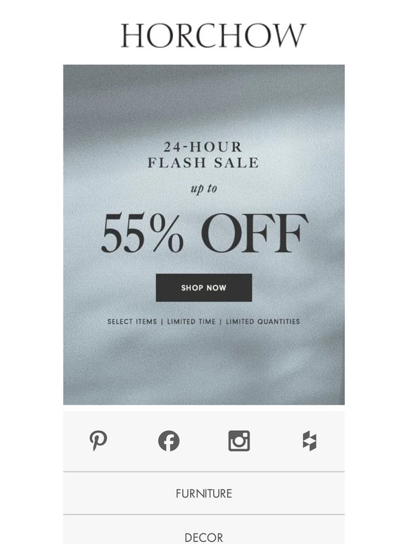 Up to 55% off, for a limited time only