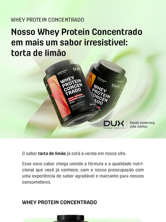 Lançamos um novo sabor de Whey Protein Concentrado✨