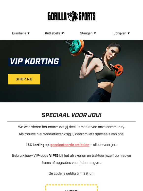 Jij maakt ons sterker – hier is 15% VIP-korting