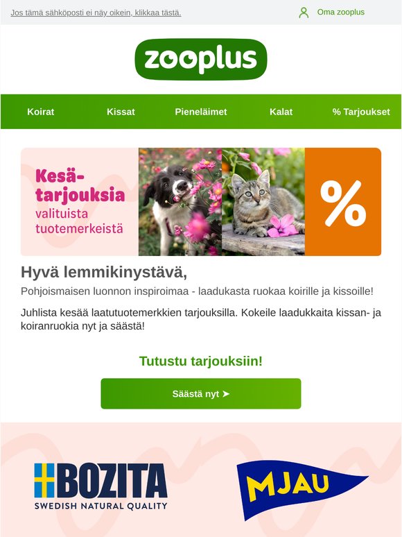 Valikoidut brändit: Tutustu kesätarjouksiin!