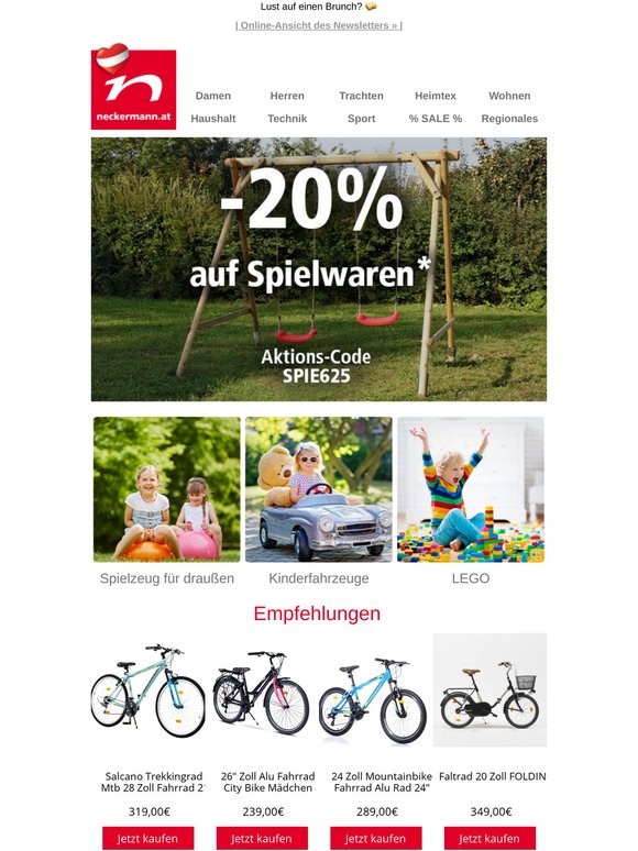 Jetzt -20% auf Spielwaren sparen 🏎️