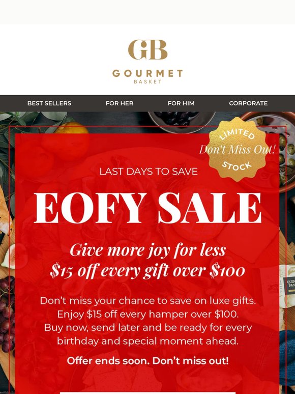 Final hours of our EOFY sale ⏰
