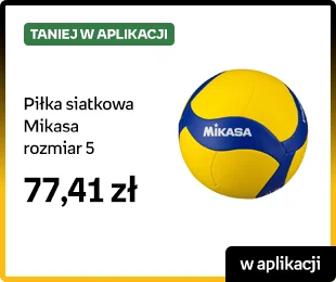 [Taniej w aplikacji] Piłka siatkowa Mikasa rozmiar 5 | 77,41 zł | W aplikacji