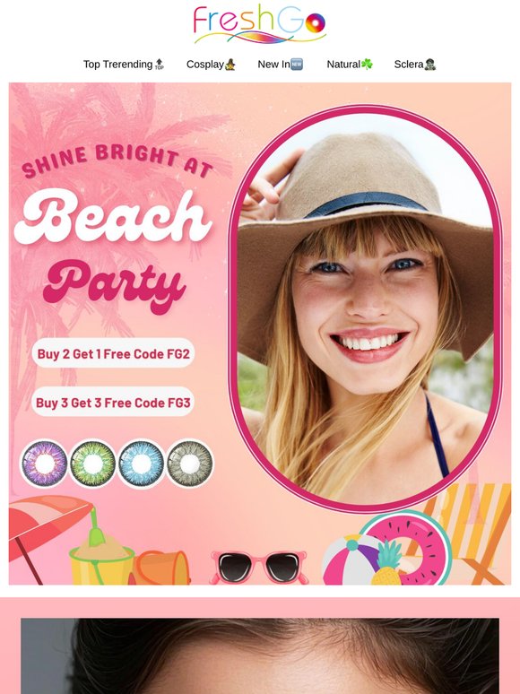 Shine Bright at Beach Party🏖️