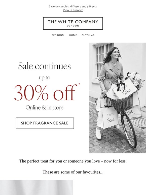 Up to 50% off summery scents