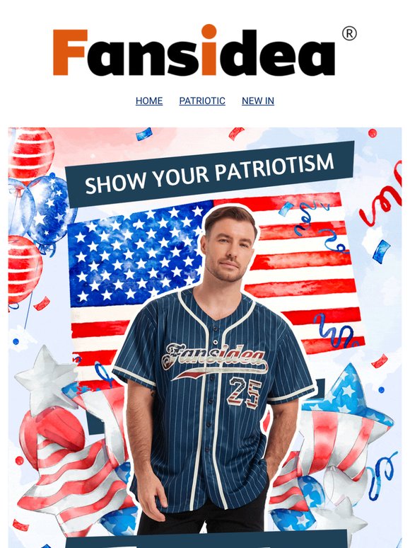 🇺🇸Custom jerseys for your 4th of July party, parade, or game.