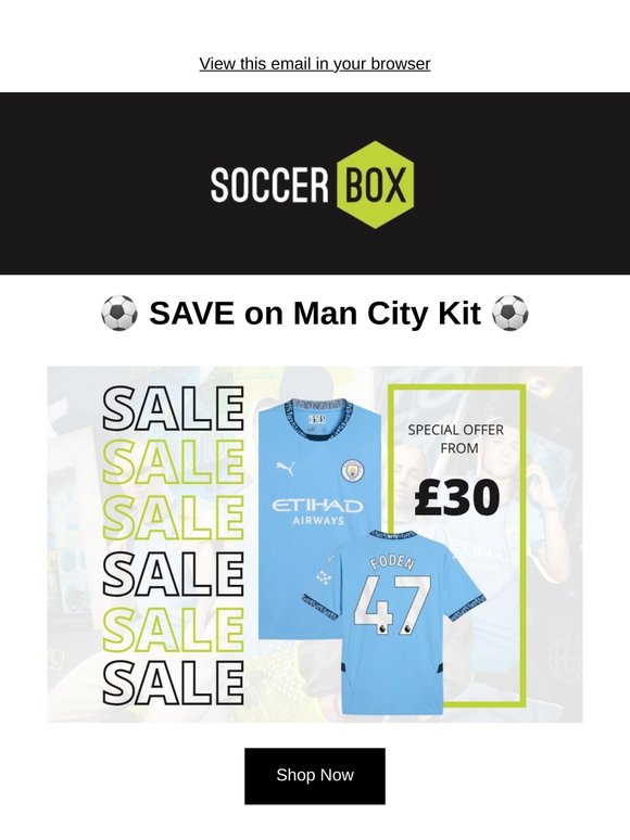 SAVE!!! Man City Shirt from Only £30