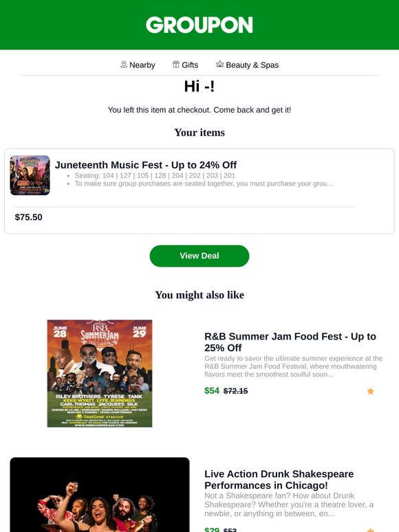 Finish What You Started: Your Checkout Is Still Open!