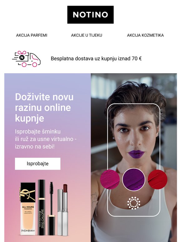 Notino virtualni beauty asistenti