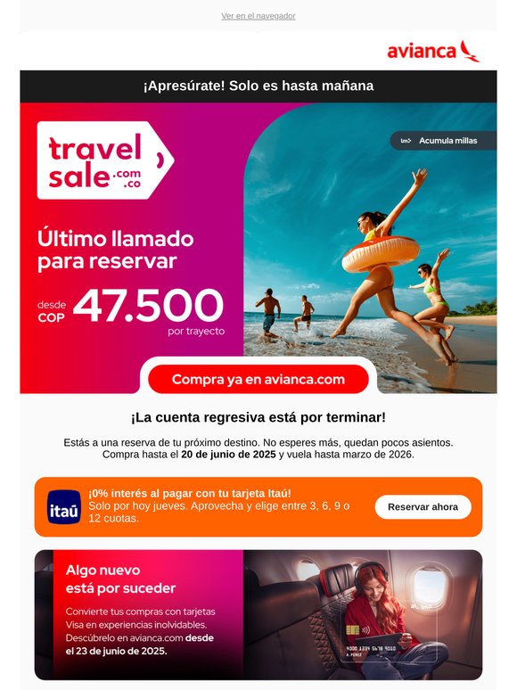 ✈️ ¡Últimas horas! Se acaba el Travel Sale 🚨