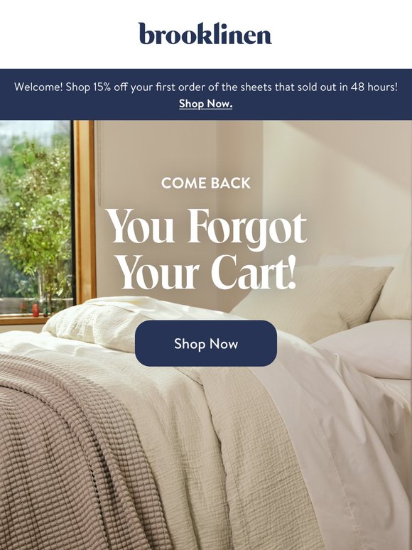 We can’t hold your cart forever! ⏳