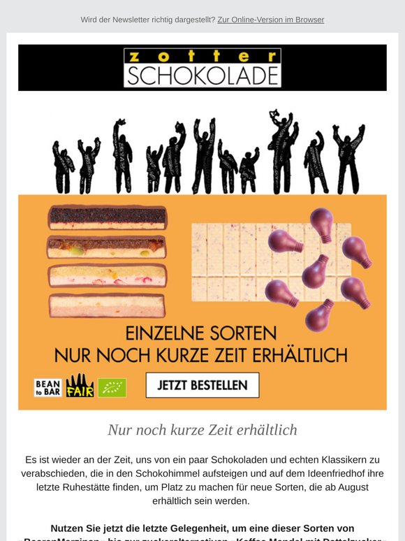 Schoko-Himmel: nur noch kurze Zeit erhältlich 👋