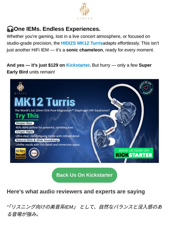 The MK12 Turris shocked me… this isn’t just an IEMs – it’s a chameleon.
