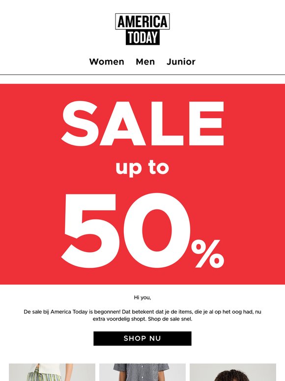 SALE UP TO -50% | Shop je looks in onze sale