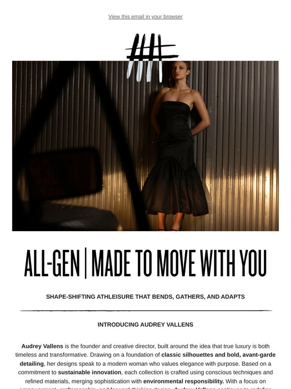 The Collection That Moves as You Do | Audrey Vallens