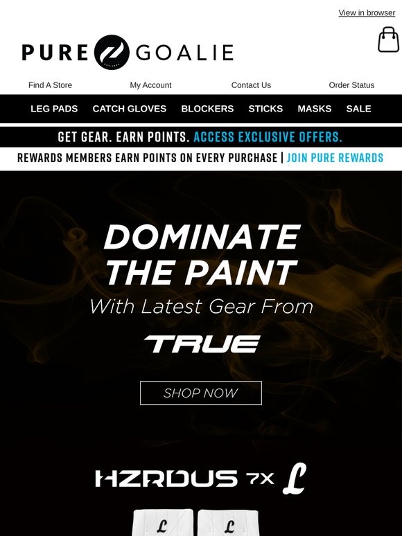 JUST DROPPED! Get The New TRUE HZRDUS 7X Gear At Pure Goalie