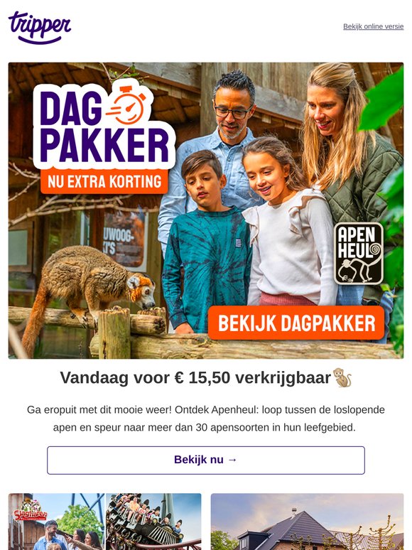 Dagpakker: Apenheul🐒
