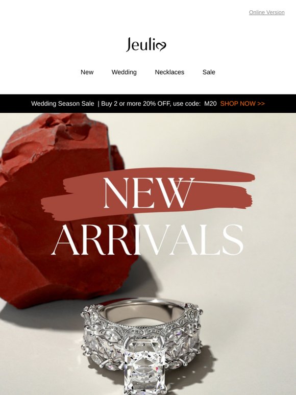 Limited Time: 50% Off All New Jewelry