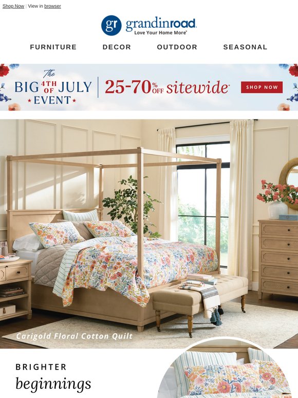 Give your bedroom a fresh new look 💐