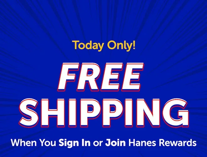 Free Shipping with Hanes Rewards