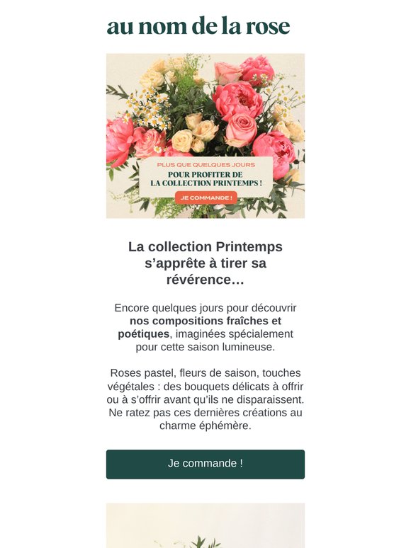 🌸 Derniers jours pour commander nos bouquets de saison !