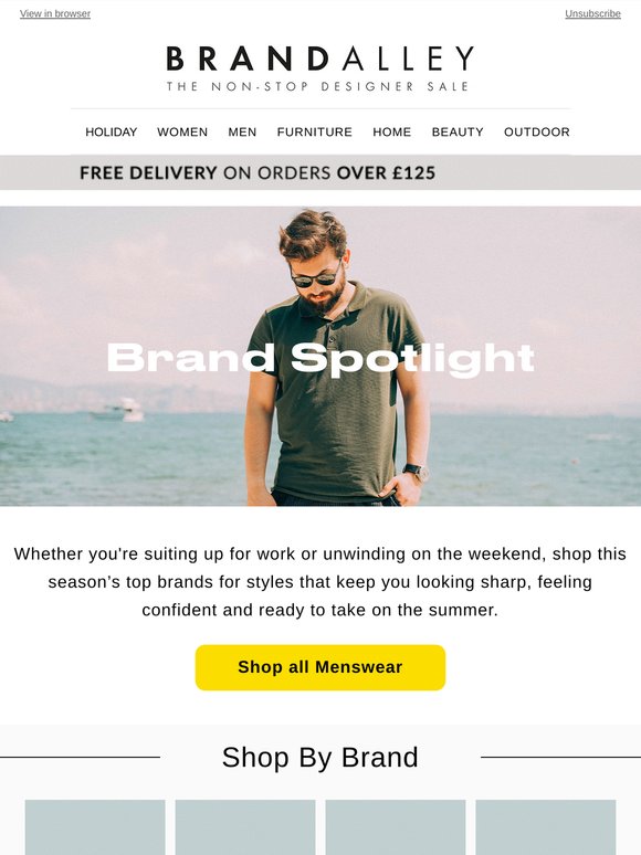 Brand spotlight ⭐ Save BIG on top brands for men at BrandAlley!
