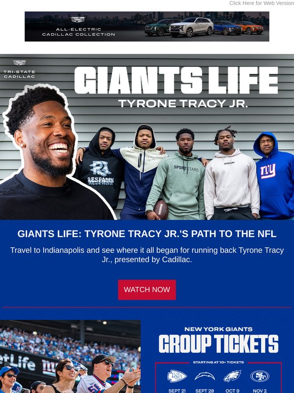 New Giants Life: Tyrone Tracy Jr.'s path to the NFL