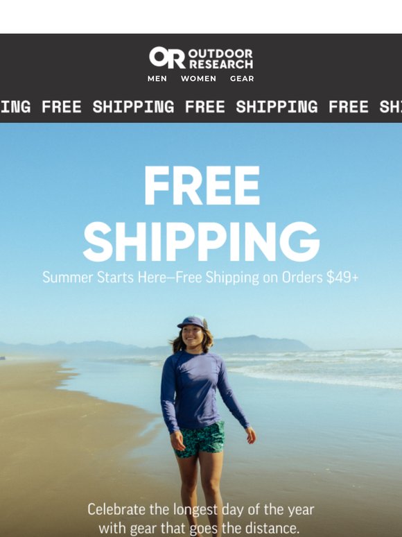 Sun’s Out, Shipping’s Free