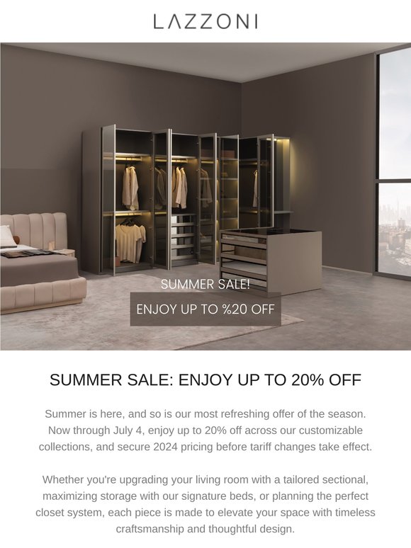 Summer Sale is Here - Save Up to 20%