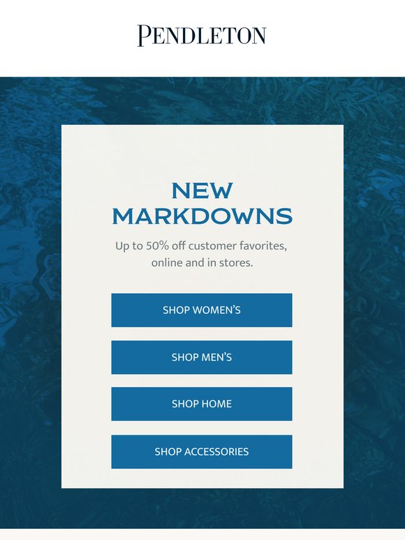 NEW markdowns just landed