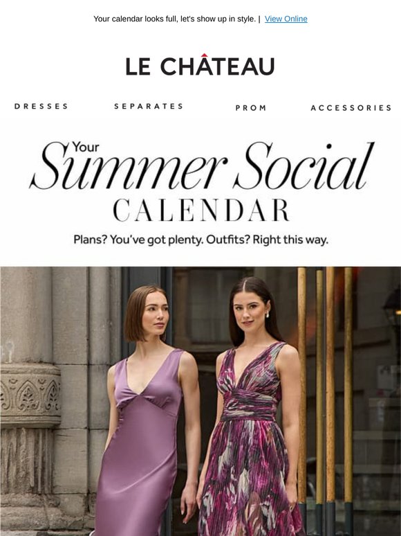 SUMMER SOCIAL SEASON IS NOW 40-50% OFF