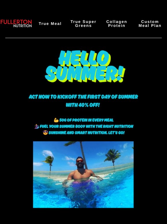 ACT NOW for 40% off! Kickoff to Summer Sale🌴🌞
