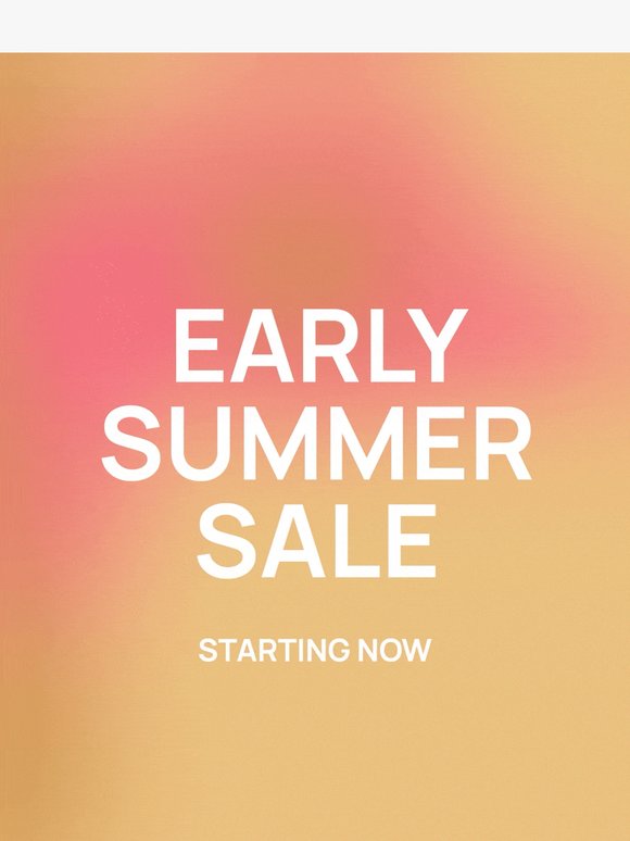 I Summer Sale iniziano oggi