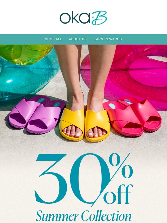Summer’s Here – So Are 30% Off Sandals!