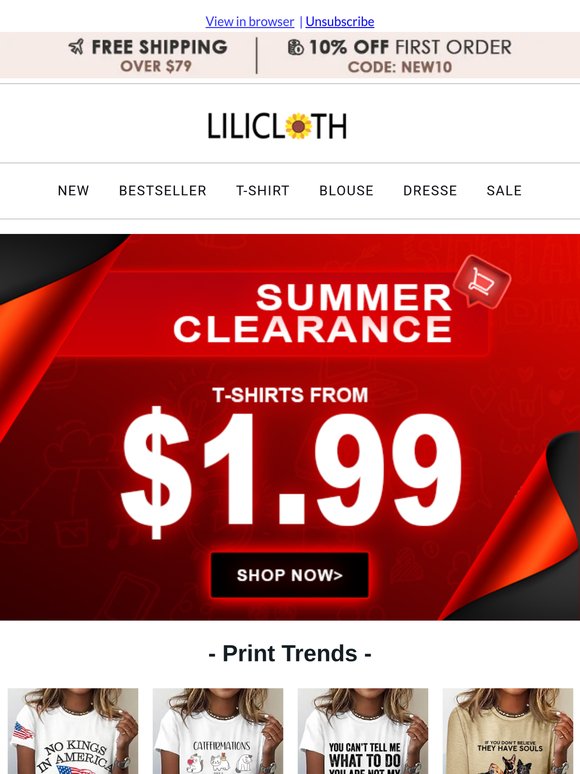 Your Summer Savings Start Here: Deals from $1.99!