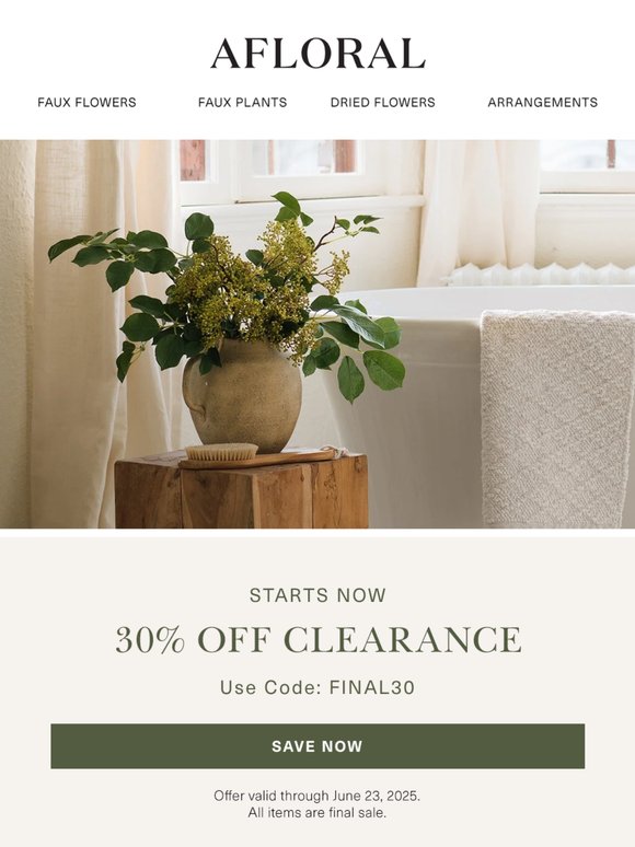 Extra 20% Off Clearance 👀