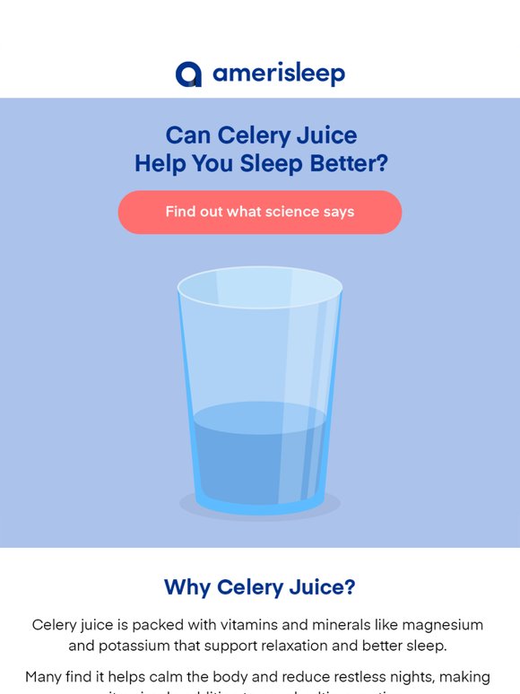 👇 The Truth About Celery Juice & Better Sleep
