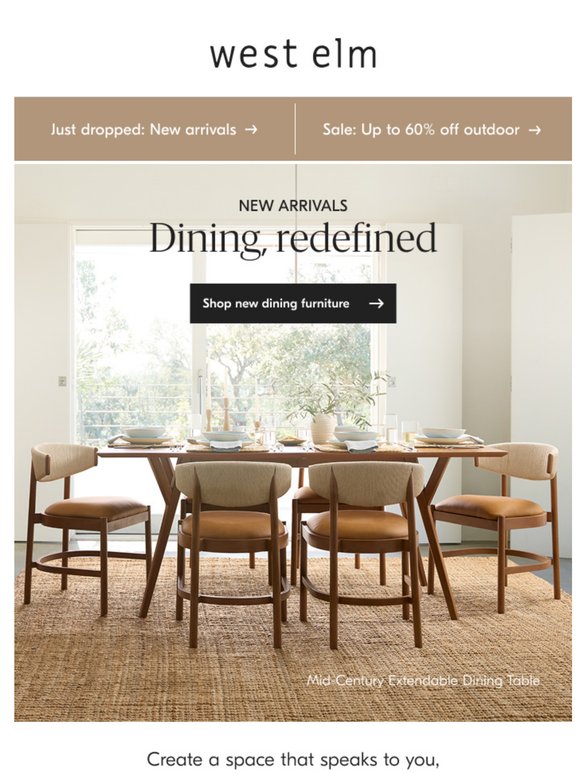 Your dining space, redefined